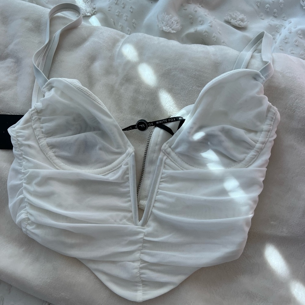 White fox corset